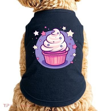 Cupcake Cute Pastel Kawaii Celestial Stars Baking Dessert Doggie Tank