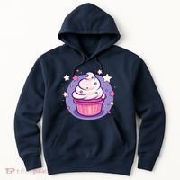 Cupcake Cute Pastel Kawaii Celestial Stars Baking Dessert Hoodie thumb 0