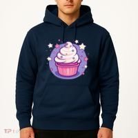 Cupcake Cute Pastel Kawaii Celestial Stars Baking Dessert Hoodie thumb 2