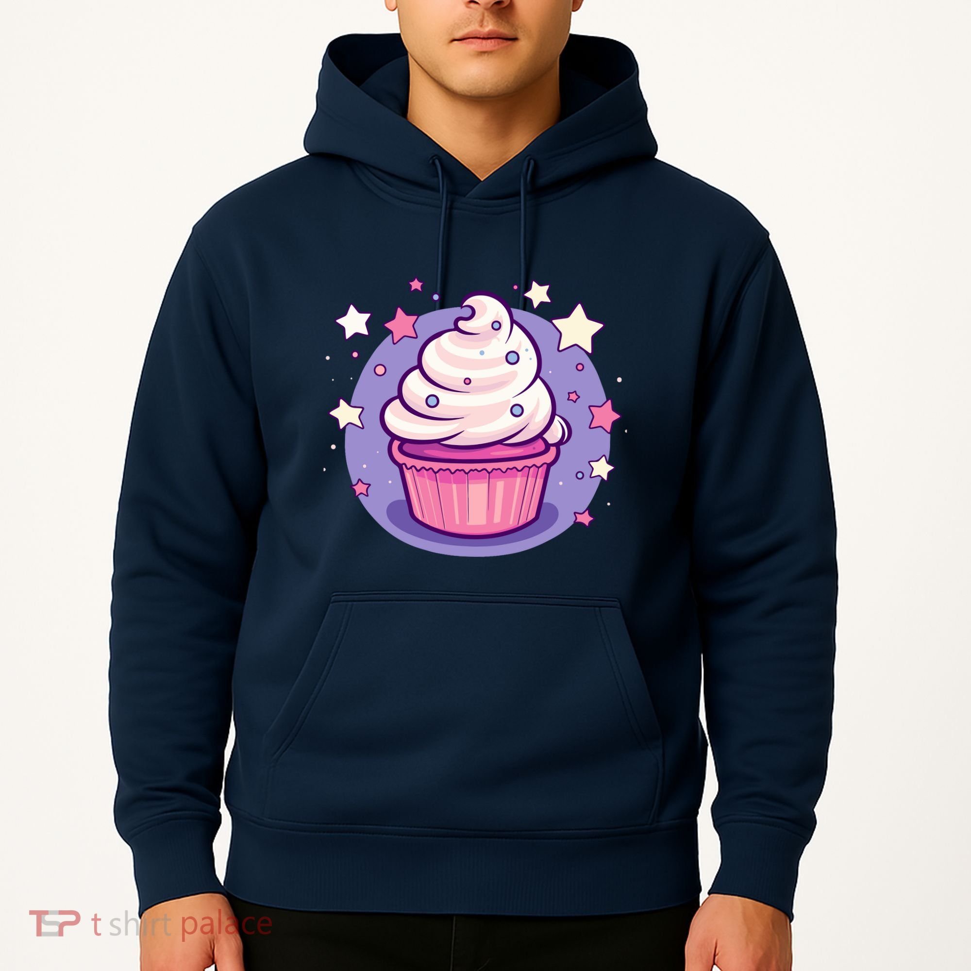 Cupcake Cute Pastel Kawaii Celestial Stars Baking Dessert Hoodie