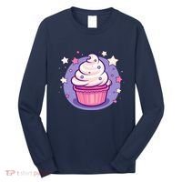 Cupcake Cute Pastel Kawaii Celestial Stars Baking Dessert Long Sleeve Shirt thumb 0