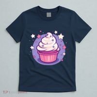 Cupcake Cute Pastel Kawaii Celestial Stars Baking Dessert T-Shirt thumb 5