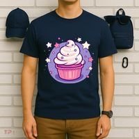 Cupcake Cute Pastel Kawaii Celestial Stars Baking Dessert T-Shirt thumb 6