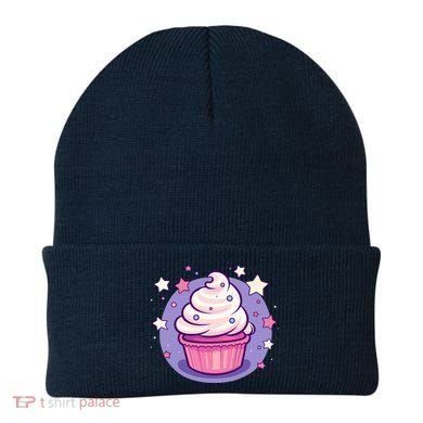 Cupcake Cute Pastel Kawaii Celestial Stars Baking Dessert Beanie
