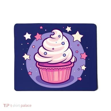 Cupcake Cute Pastel Kawaii Celestial Stars Baking Dessert Mousepad
