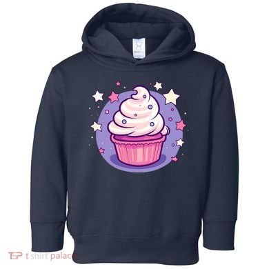 Cupcake Cute Pastel Kawaii Celestial Stars Baking Dessert Toddler Hoodie