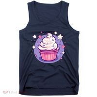 Cupcake Cute Pastel Kawaii Celestial Stars Baking Dessert Tank Top thumb 0