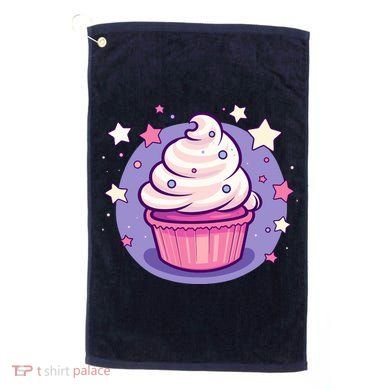 Cupcake Cute Pastel Kawaii Celestial Stars Baking Dessert Golf Towel
