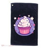 Cupcake Cute Pastel Kawaii Celestial Stars Baking Dessert Golf Towel thumb 0