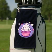 Cupcake Cute Pastel Kawaii Celestial Stars Baking Dessert Golf Towel thumb 2