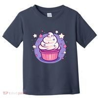 Cupcake Cute Pastel Kawaii Celestial Stars Baking Dessert Toddler T-Shirt thumb 0