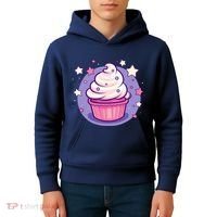 Cupcake Cute Pastel Kawaii Celestial Stars Baking Dessert Kids Hoodie thumb 4