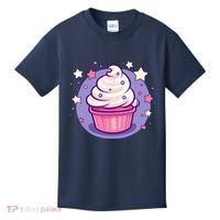 Cupcake Cute Pastel Kawaii Celestial Stars Baking Dessert Kids T-Shirt thumb 0