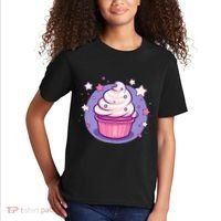 Cupcake Cute Pastel Kawaii Celestial Stars Baking Dessert Kids T-Shirt thumb 2