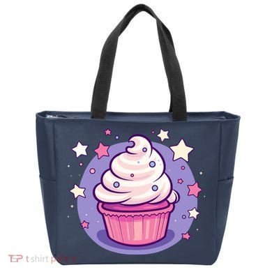 Cupcake Cute Pastel Kawaii Celestial Stars Baking Dessert Tote Bag