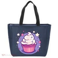 Cupcake Cute Pastel Kawaii Celestial Stars Baking Dessert Tote Bag thumb 0