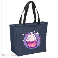 Cupcake Cute Pastel Kawaii Celestial Stars Baking Dessert Tote Bag thumb 2