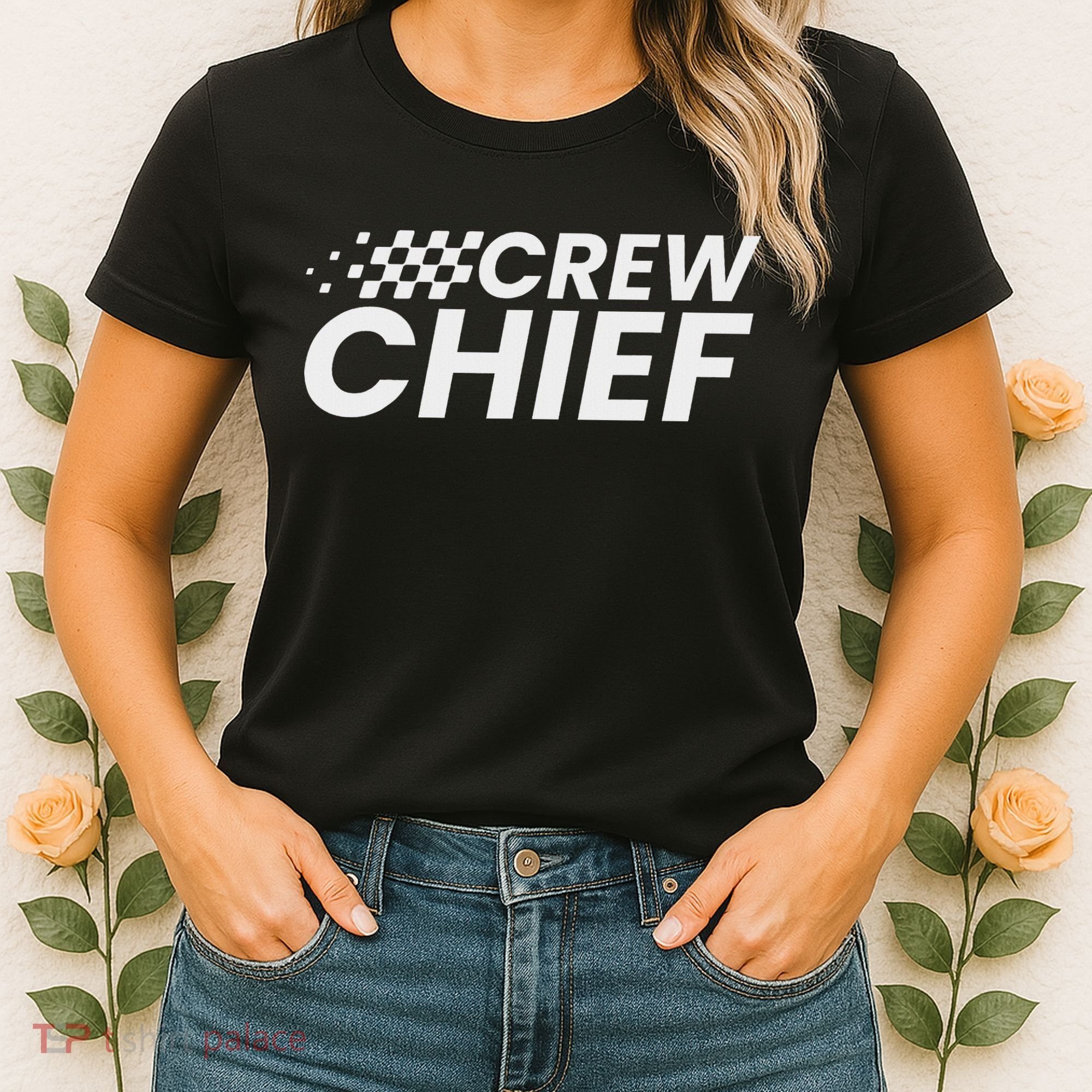 Crew Chief Pit Crew Racing Team Racer Car Women's T-Shirt