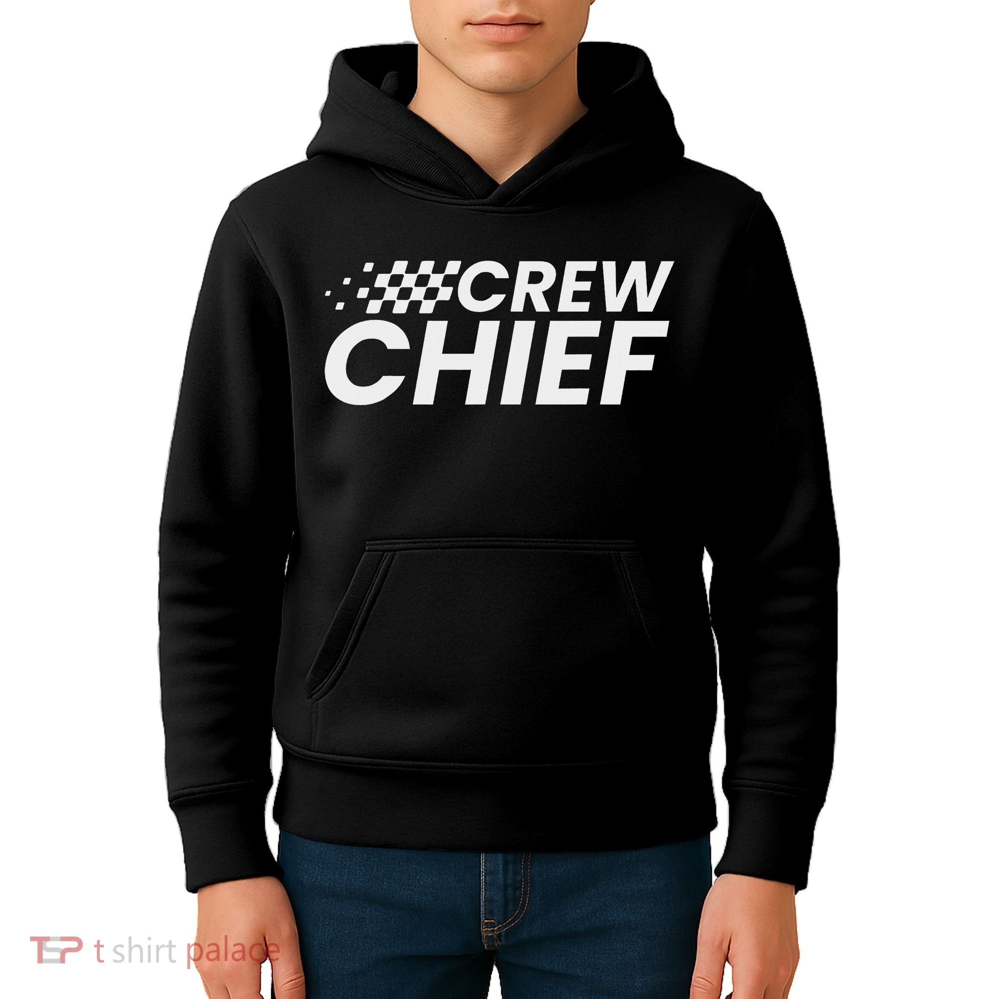 Crew Chief Pit Crew Racing Team Racer Car Kids Hoodie