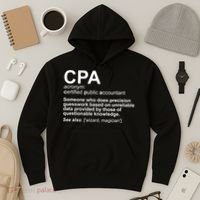 CPA Certified Public Gift Accountant Definition Funny Gift Hoodie thumb 3