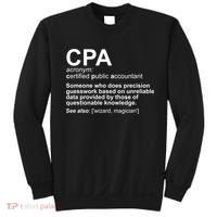 CPA Certified Public Gift Accountant Definition Funny Gift Sweatshirt thumb 0