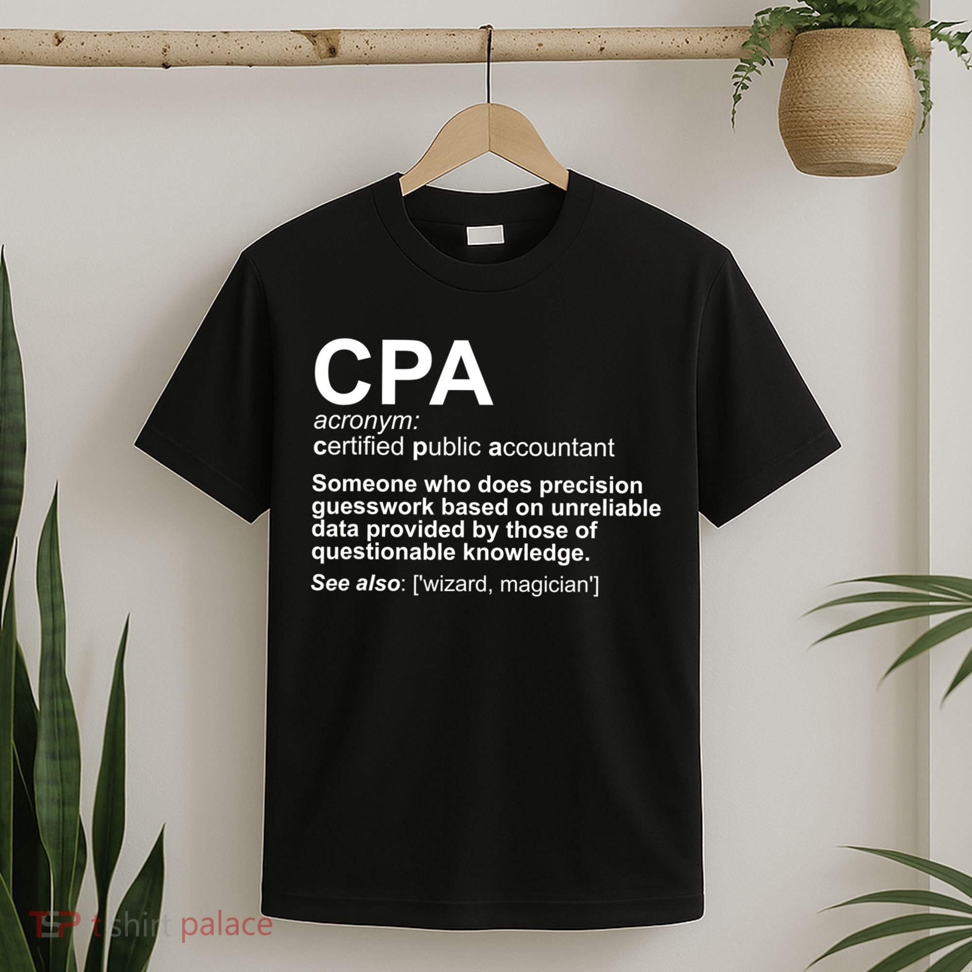 CPA Certified Public Gift Accountant Definition Funny Gift T-Shirt