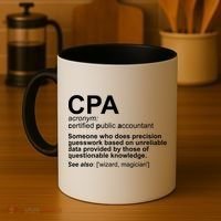 CPA Certified Public Gift Accountant Definition Funny Gift Coffee Mug thumb 4