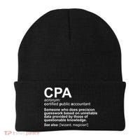 CPA Certified Public Gift Accountant Definition Funny Gift Beanie thumb 0