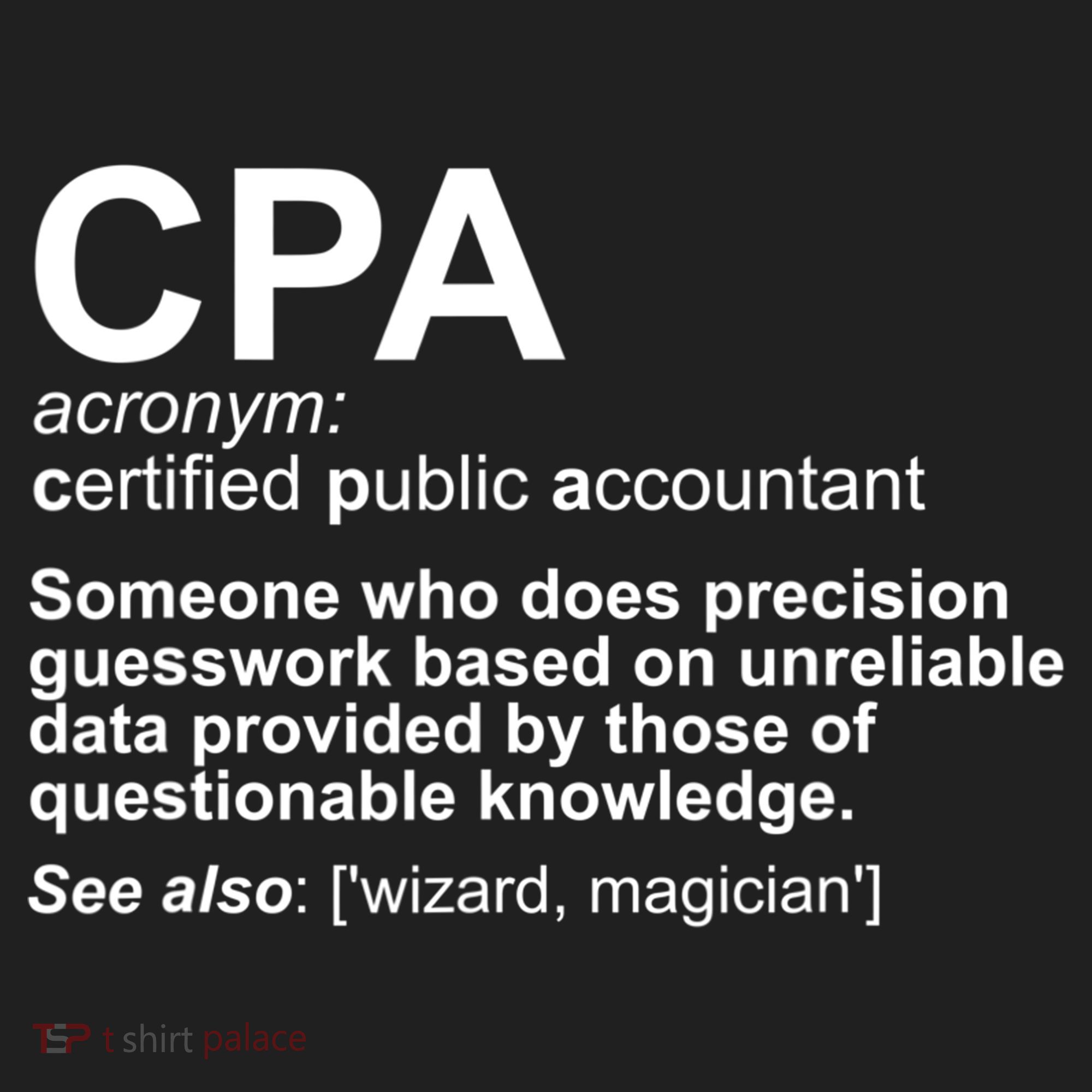 CPA Certified Public Gift Accountant Definition Funny Gift Beanie