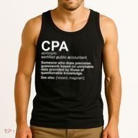 CPA Certified Public Gift Accountant Definition Funny Gift Tank Top thumb 3