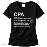 CPA Certified Public Gift Accountant Definition Funny Gift Women's T-Shirt thumb 0