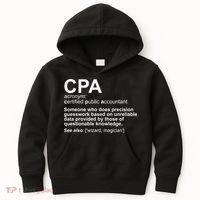 CPA Certified Public Gift Accountant Definition Funny Gift Kids Hoodie thumb 0