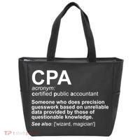 CPA Certified Public Gift Accountant Definition Funny Gift Tote Bag thumb 0