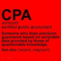 CPA Certified Public Gift Accountant Definition Funny Gift Santa Hat thumb 1