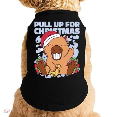 Christmas Capybara Pull Up Doggie Tank