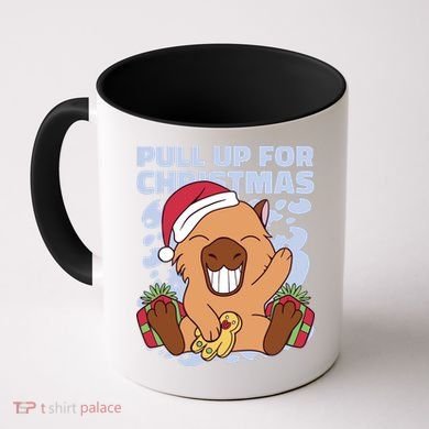 Christmas Capybara Pull Up Coffee Mug