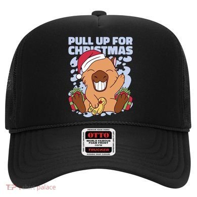 Christmas Capybara Pull Up Hat