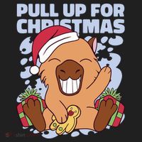 Christmas Capybara Pull Up Hat thumb 2