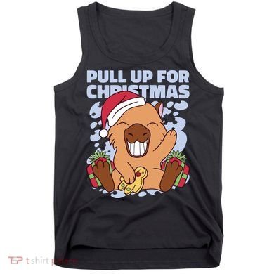 Christmas Capybara Pull Up Tank Top