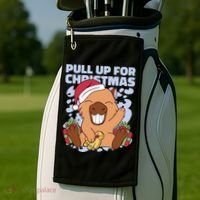 Christmas Capybara Pull Up Golf Towel thumb 2