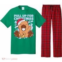 Christmas Capybara Pull Up Pajama Set thumb 0