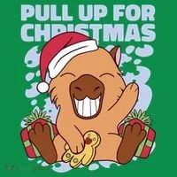 Christmas Capybara Pull Up Polo thumb 2