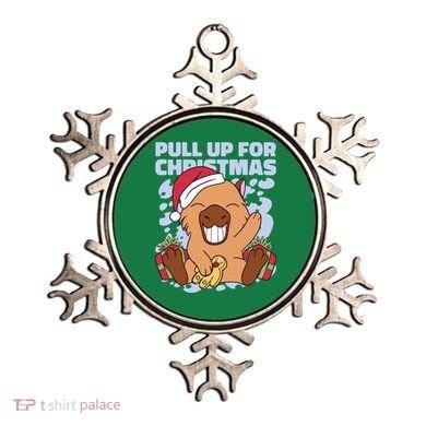 Christmas Capybara Pull Up Ornament