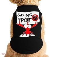 CFunny Crawfish Pun Say No To Pot Lobster Festival Doggie Tank thumb 0