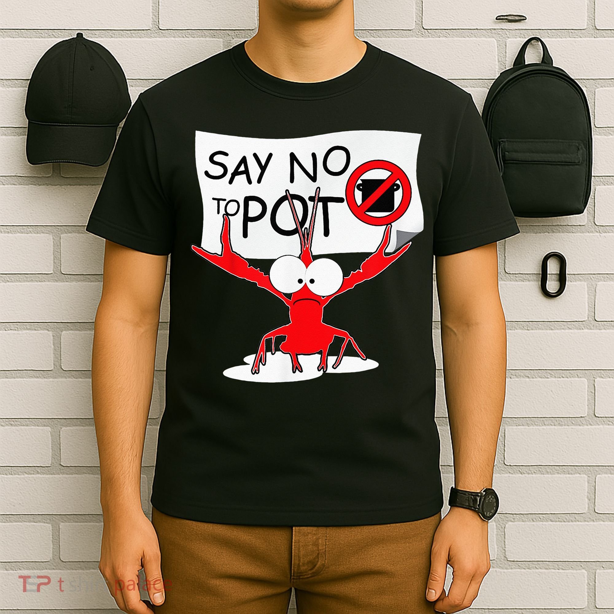 CFunny Crawfish Pun Say No To Pot Lobster Festival T-Shirt