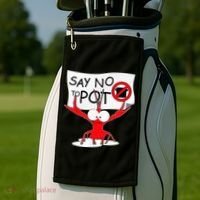 CFunny Crawfish Pun Say No To Pot Lobster Festival Golf Towel thumb 2