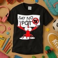 CFunny Crawfish Pun Say No To Pot Lobster Festival Kids T-Shirt thumb 3
