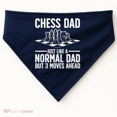 Cool Chess Player Art For Dad Knight Chess Lovers Pieces USA-Made Doggie Bandana