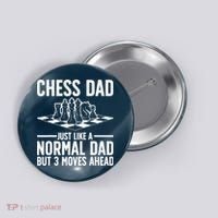 Cool Chess Player Art For Dad Knight Chess Lovers Pieces Button thumb 0