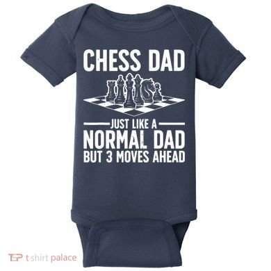 Cool Chess Player Art For Dad Knight Chess Lovers Pieces Baby Bodysuit